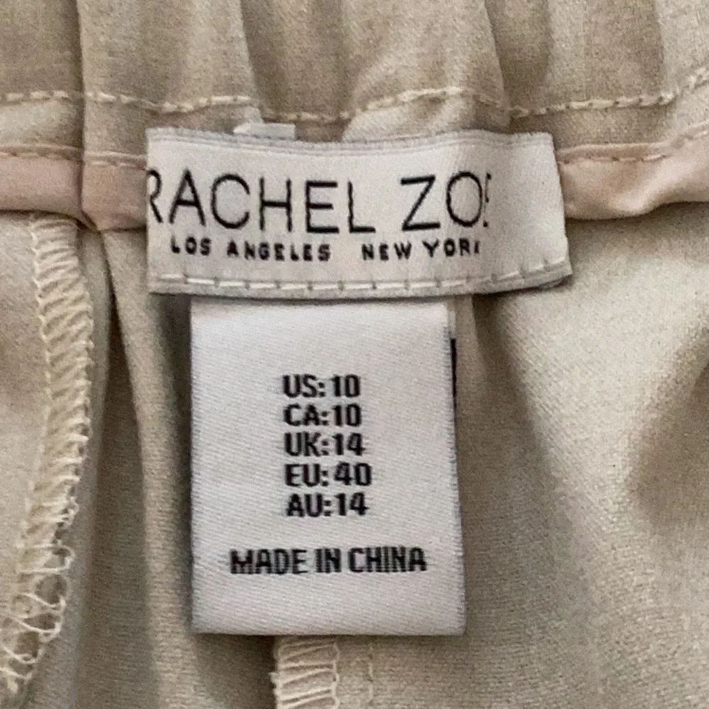 Rachel Zoe NWT  High Waist Cream Shorts Size 10 - Picture 4 of 5